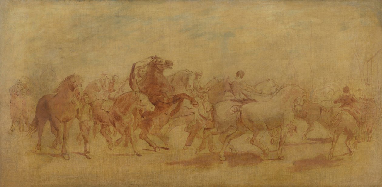 Studium dla The Horse Fair autorstwa Rosa Bonheur