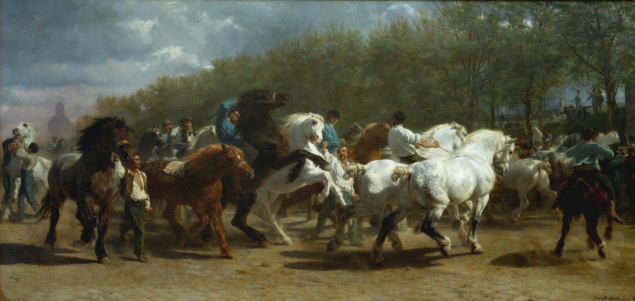 Targi Końskie, 1852-55. autorstwa Rosa Bonheur