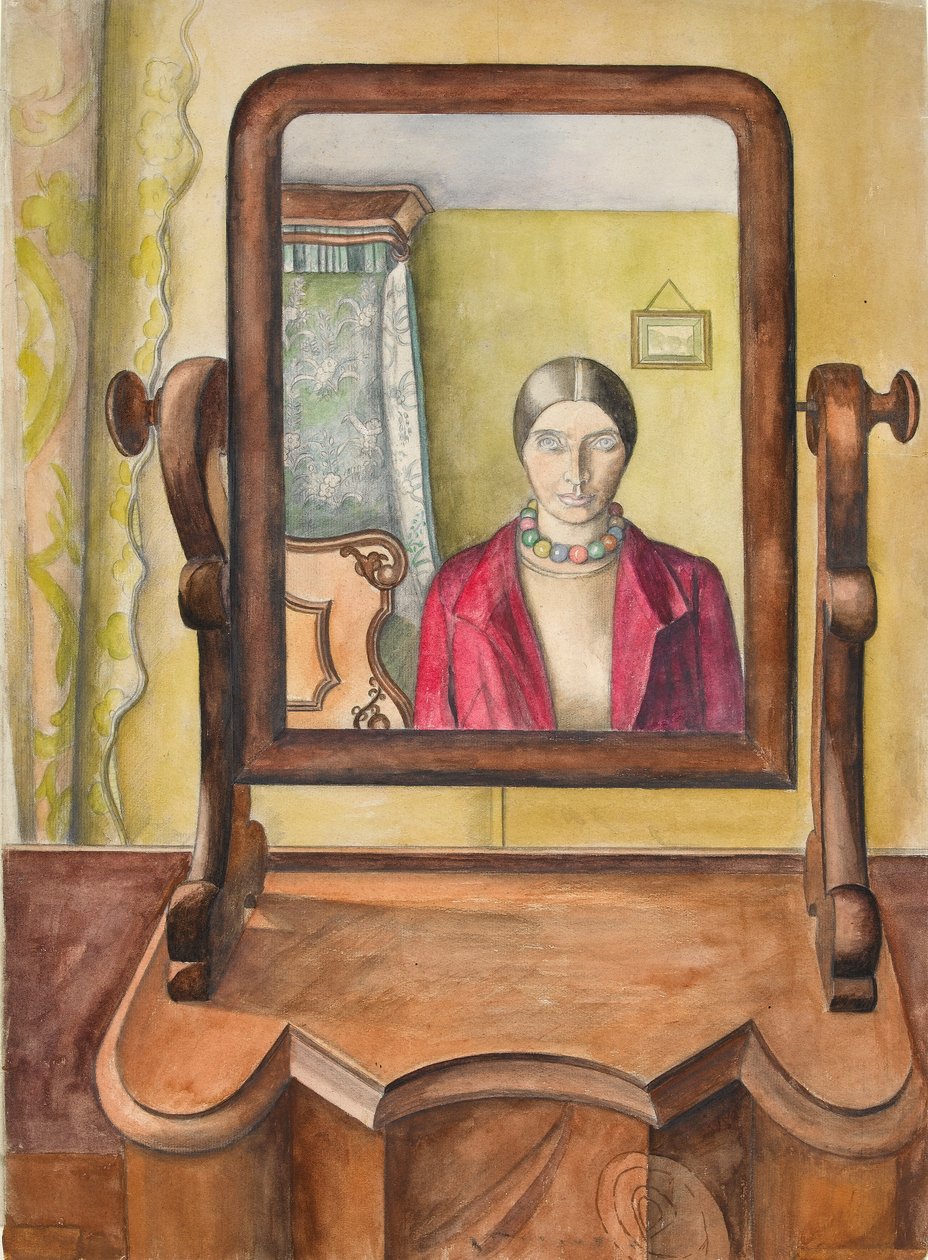 Autoportret, koniec lat 20. (wc na papierze) autorstwa Rosalie Brill