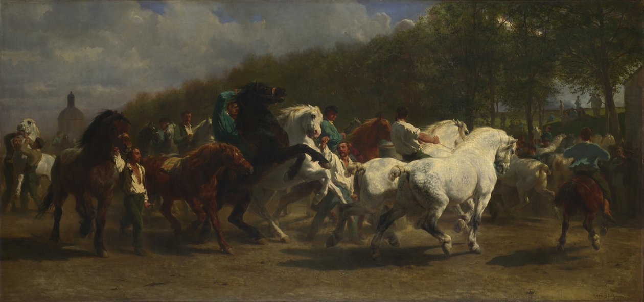 Targi Końskie, 1855 autorstwa Rosa Bonheur