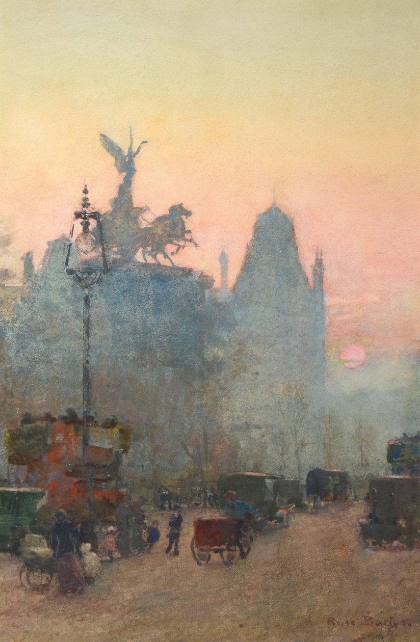 Wellington Arch, Londyn (akwarela) autorstwa Rose Maynard Barton