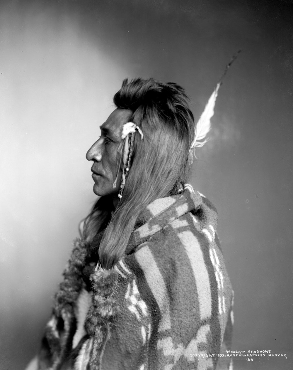 Szoszon Weasaw, ok. 1899 r. autorstwa Rose and Hopkins Studio