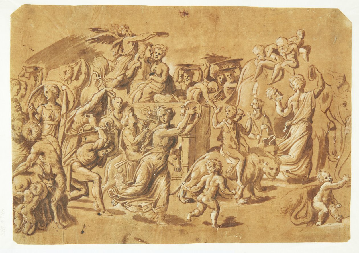 Triumf Bachusa autorstwa Rosso Fiorentino