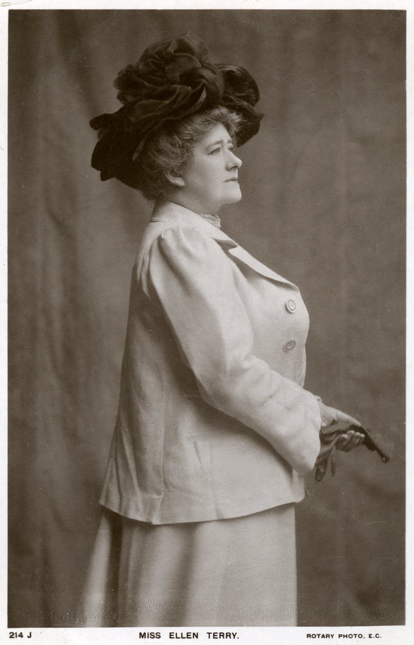 Ellen Terry, brytyjska aktorka, ok. 1900. autorstwa Rotary Photo