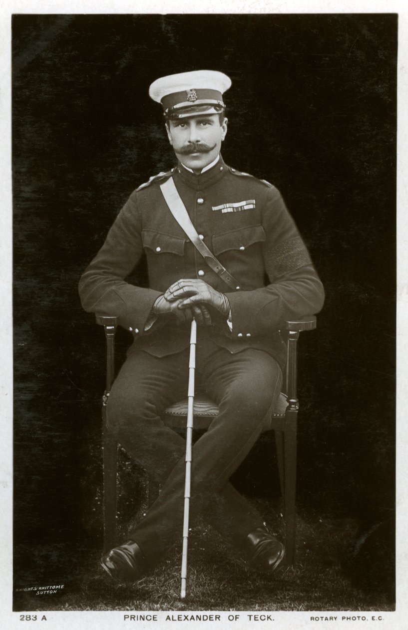 Książę Aleksander Teck, ok. 1900. autorstwa Rotary Photo