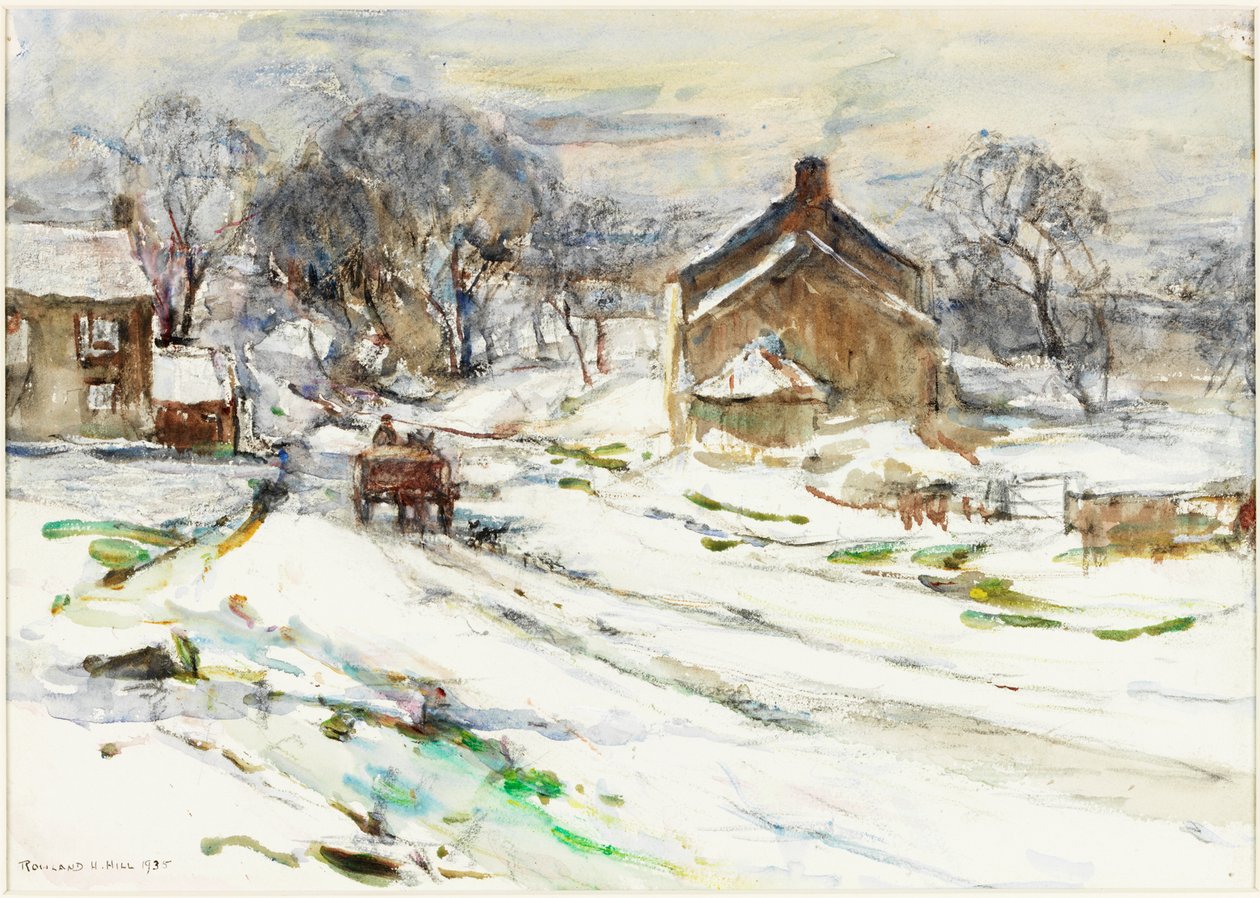 Ellerby - Zima autorstwa Rowland Henry Hill