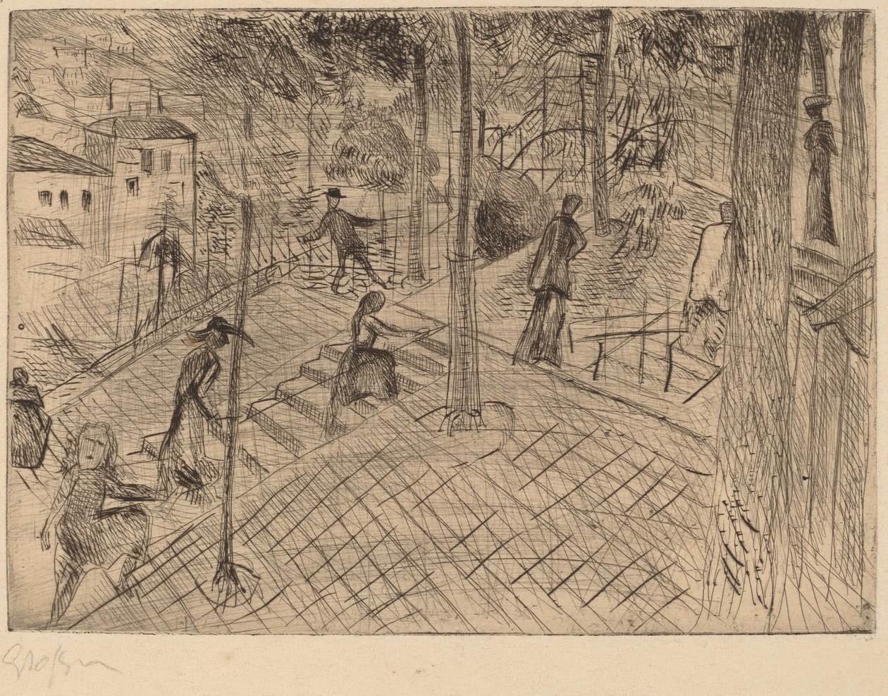 Montmarte autorstwa Rudolf Grossman