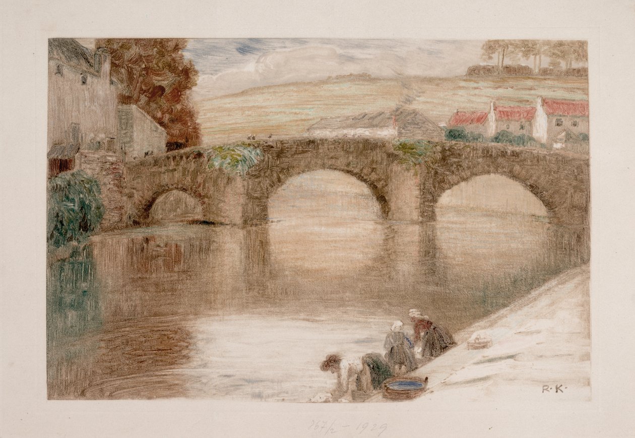 Brücke w Quimperlé I autorstwa Rudolf Konopa