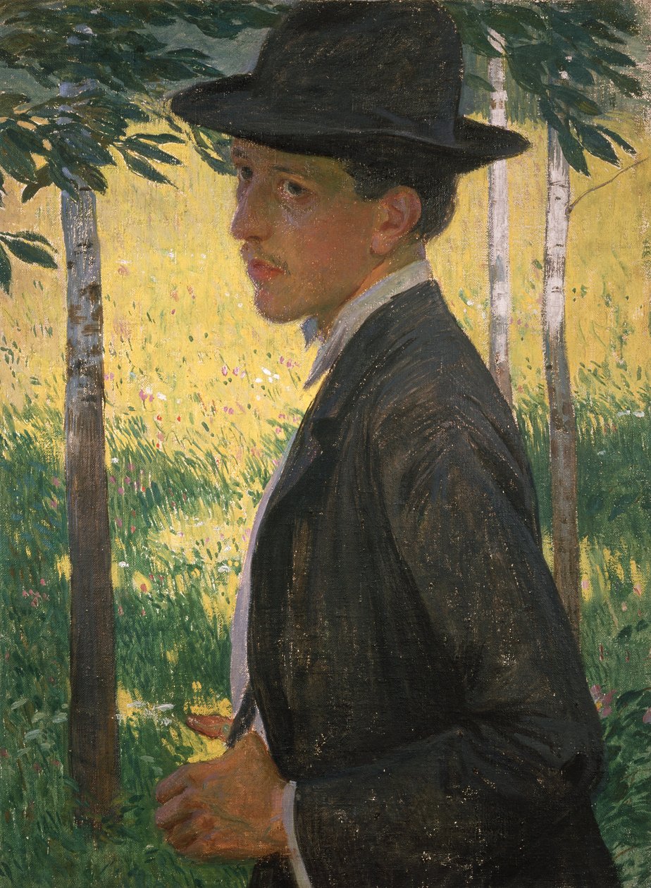 Autoportret, ok. 1905 (olej na płótnie) autorstwa Rudolf Vejrych