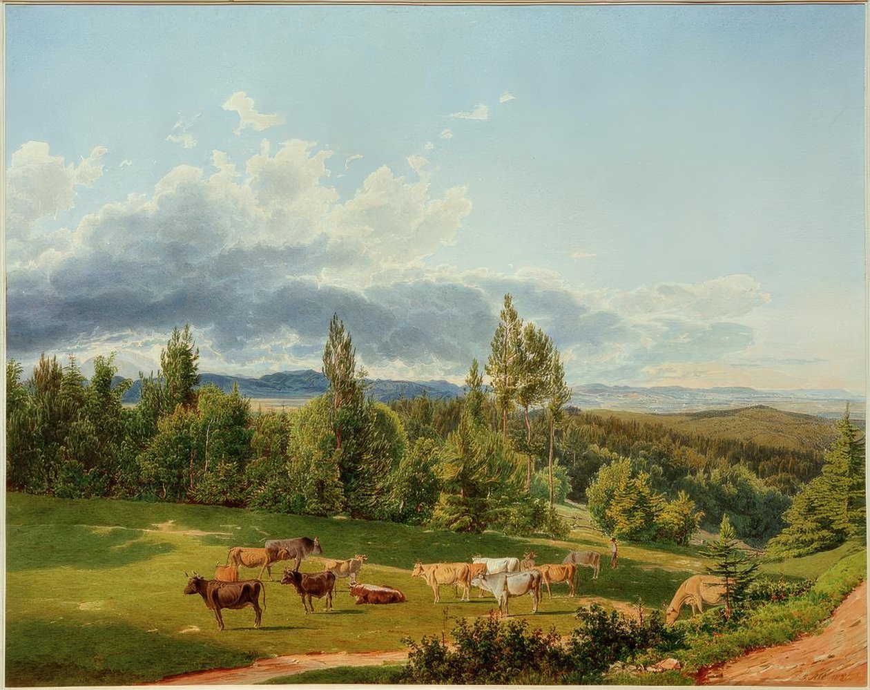 Widok z Rosalienkapelle autorstwa Rudolf von Alt