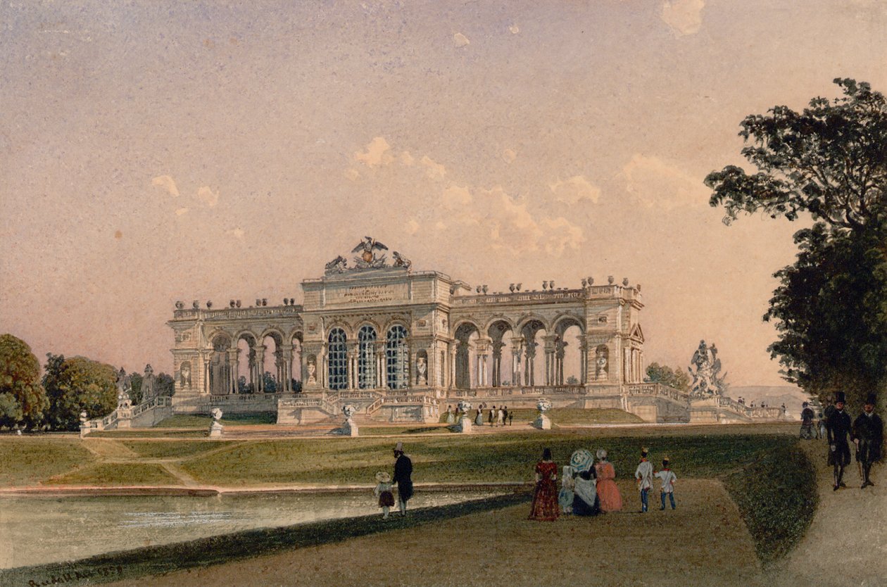 Glorieta w Schönbrunn autorstwa Rudolf von Alt