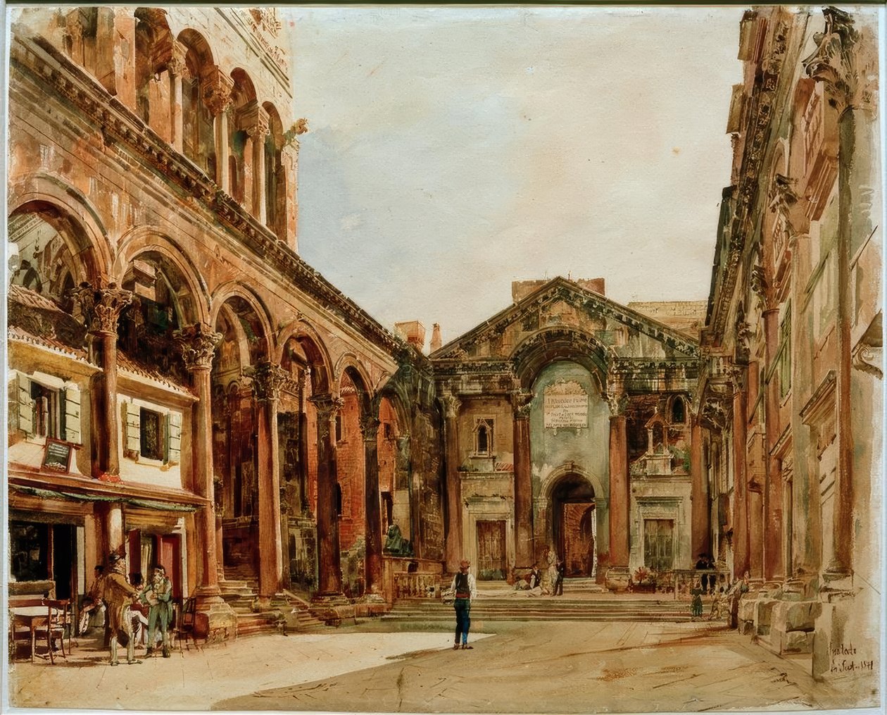 Pałac Dioklecjana autorstwa Rudolf von Alt