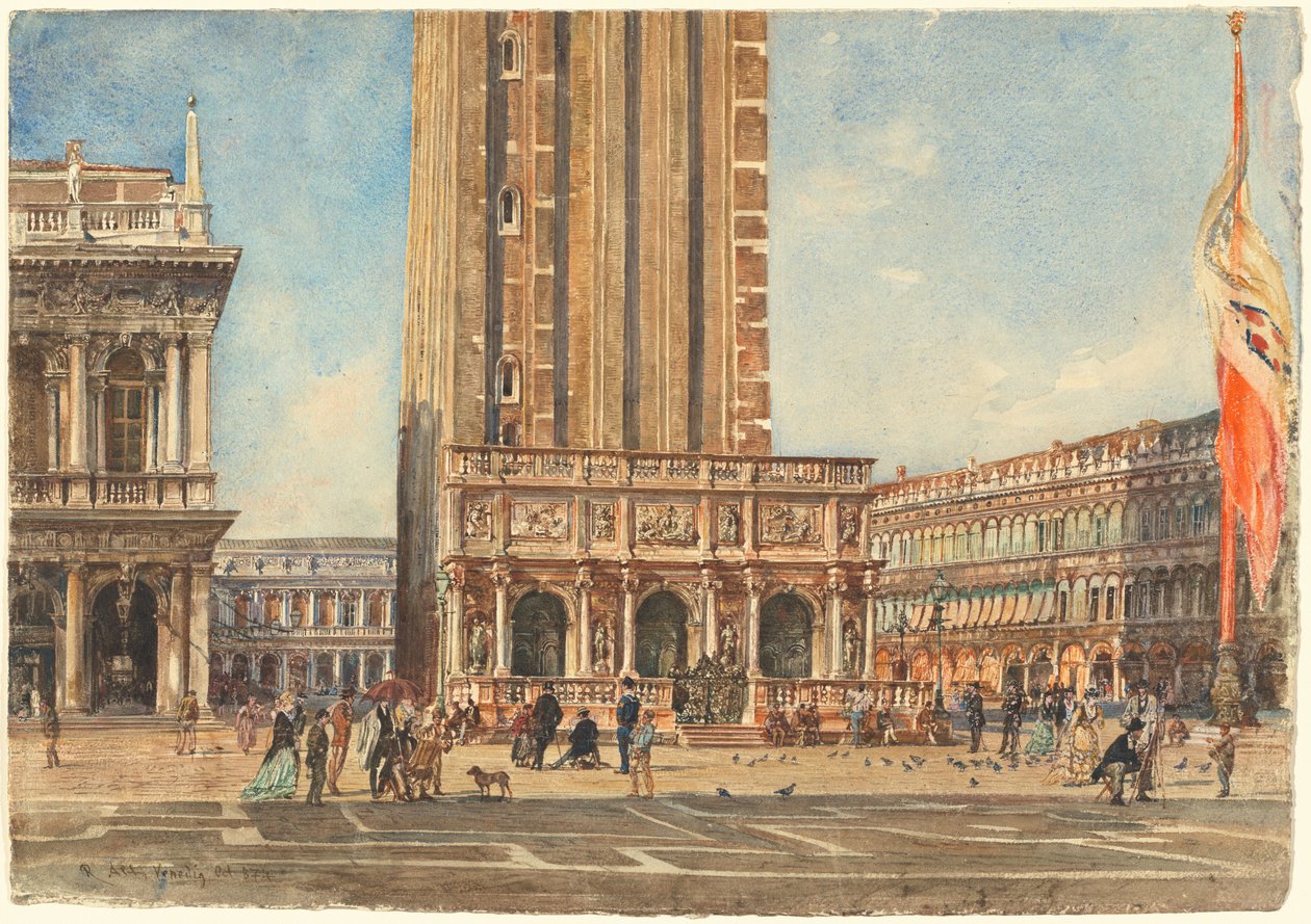 Plac św. Marka autorstwa Rudolf von Alt