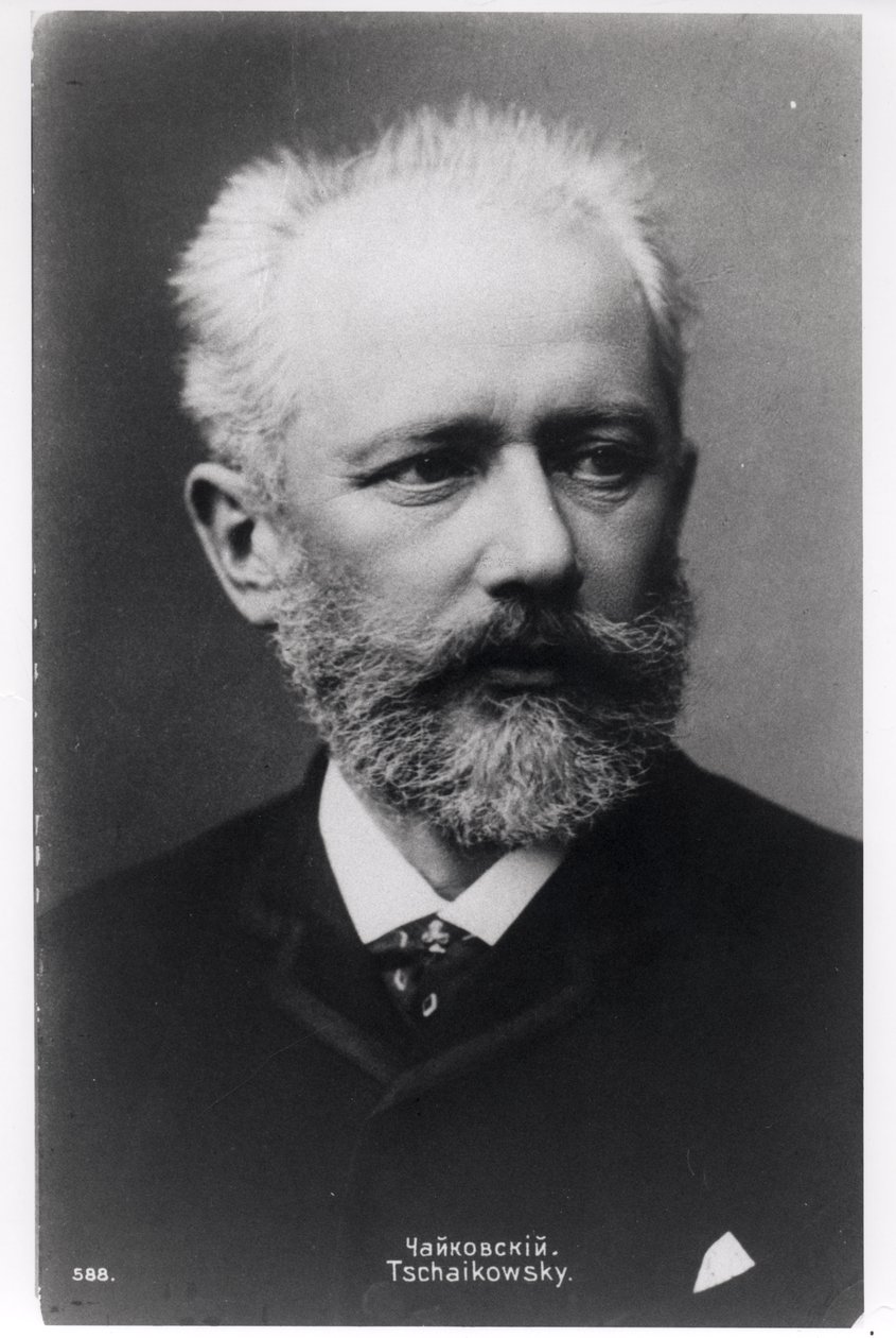 Piotr Iljicz Czajkowski (1840-93) autorstwa Russian Photographer