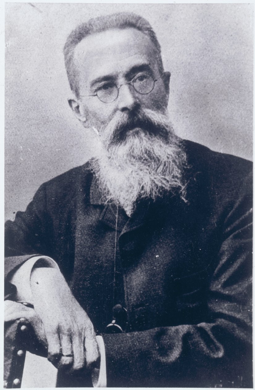 Portret Nikołaja Andriejewicza Rimskiego-Korsakowa (1844-1908) autorstwa Russian Photographer