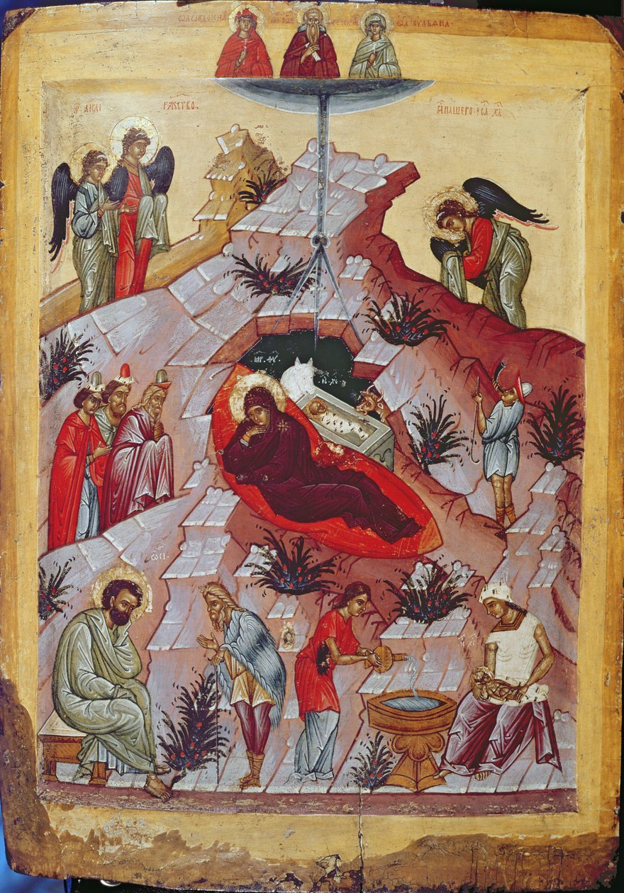 د زیږون، روسی عکس، د 16 پیړۍ (په پینل کې تودوخه) پولو autorstwa Russian School