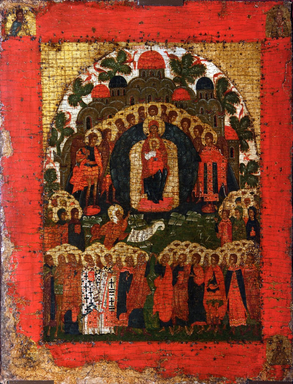W Tobie Raduj się, koniec XV wieku. autorstwa Russian icon.