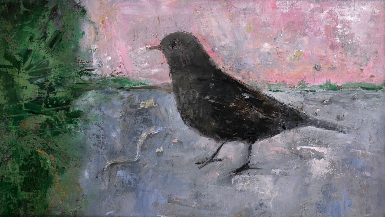 Ranny ptaszek, 2008 (olej na drewnie) autorstwa Ruth Addinall