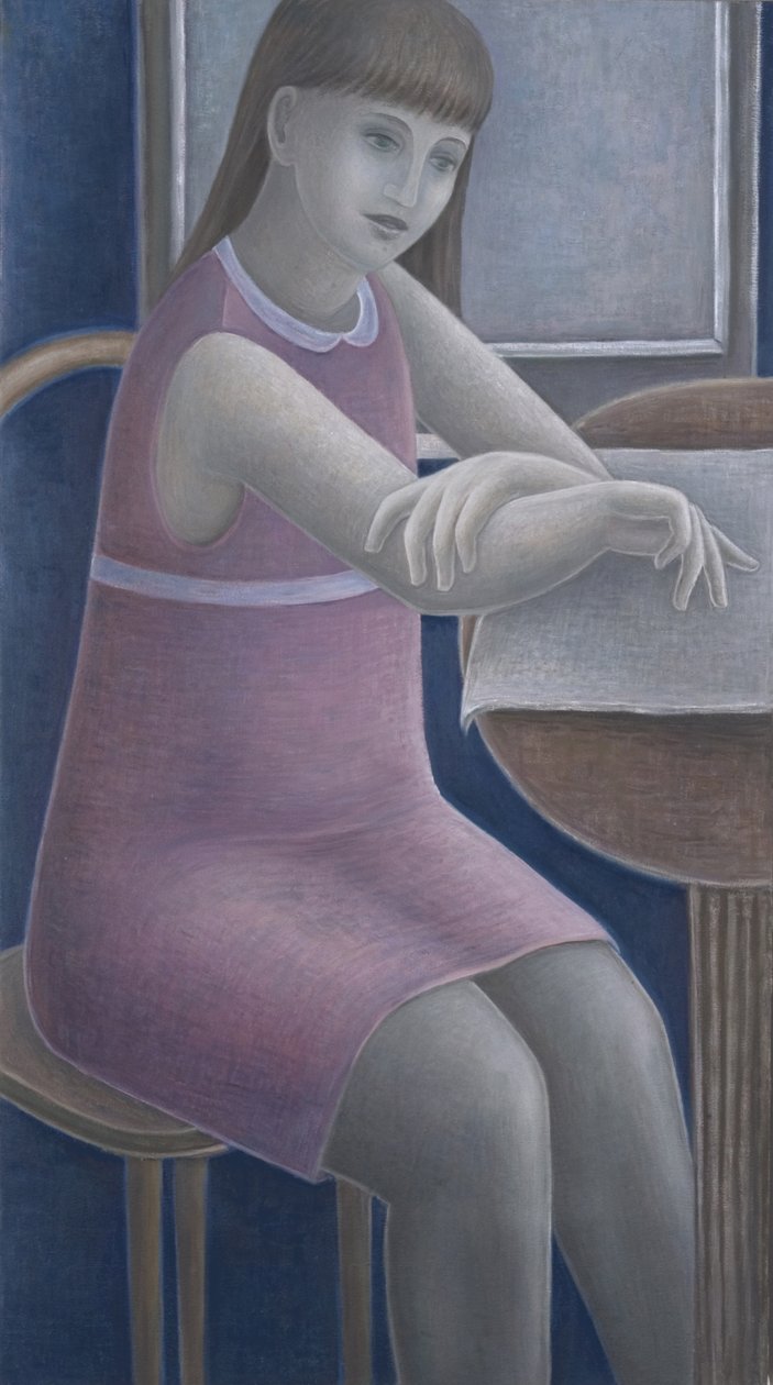 Młoda dziewczyna czytająca, 2008 autorstwa Ruth Addinall