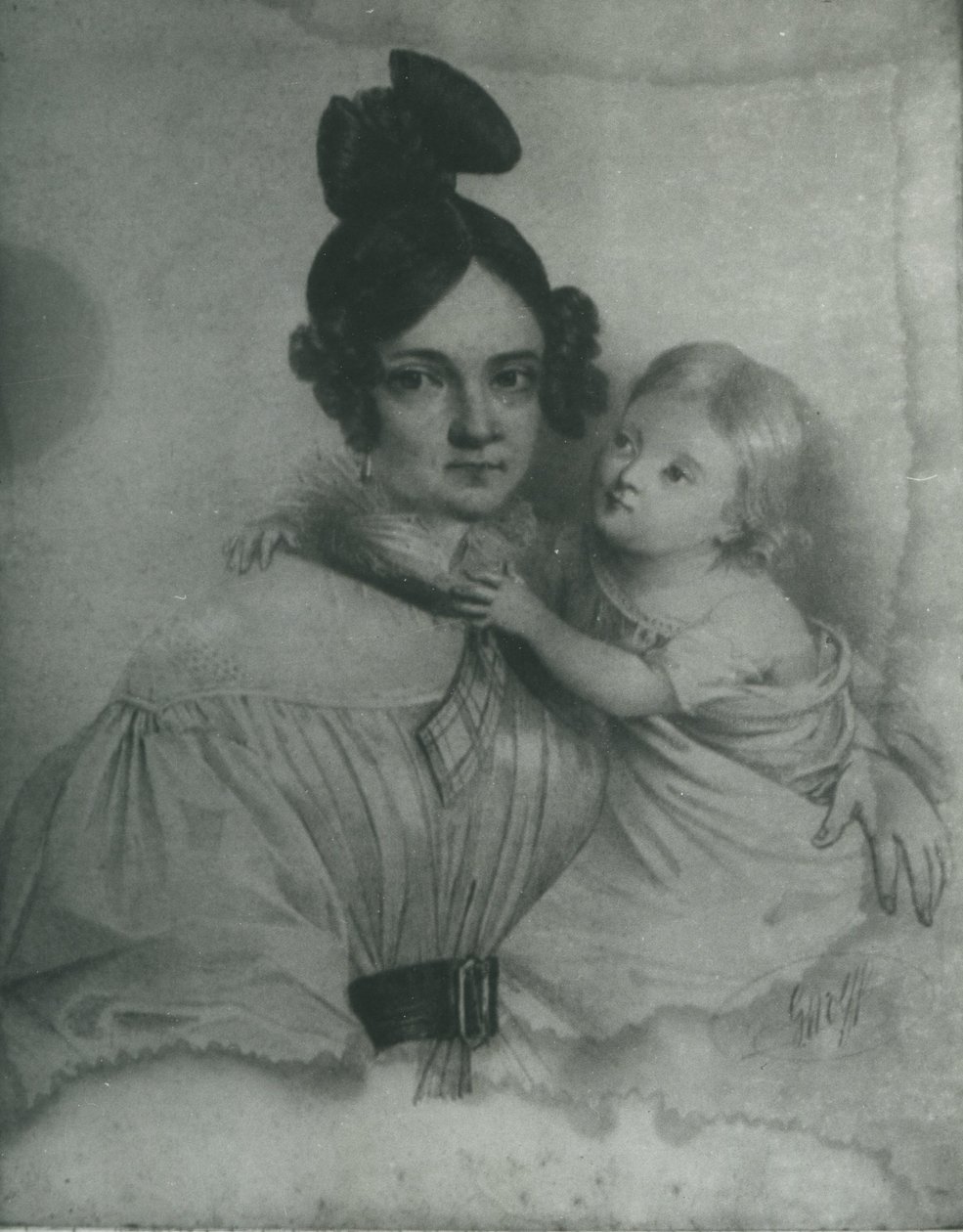 Amelia Załuska z Ogińskich (1805-1858) autorstwa Rys. C. Wolff