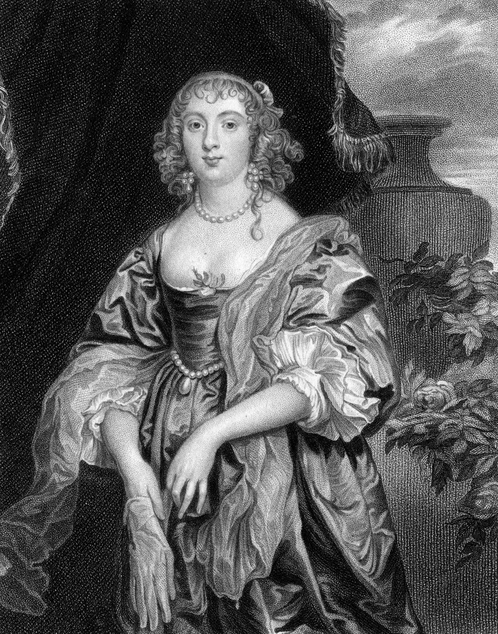 Anne Carre, hrabina Bedford, 1824. autorstwa S. Freeman