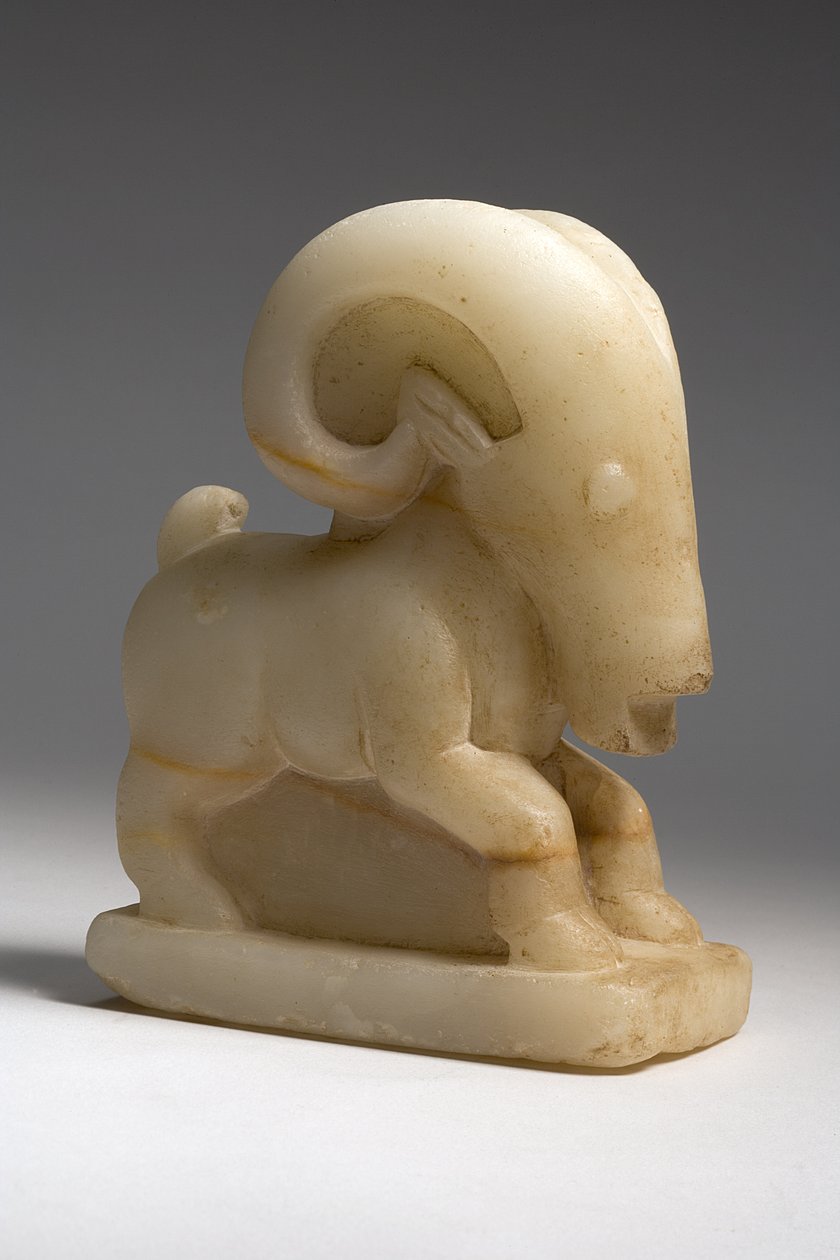 Ibex, c.1 wne (alabaster) autorstwa Sabaean