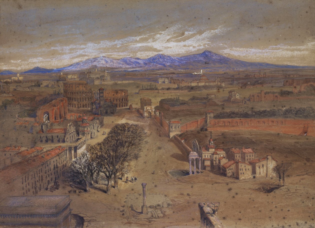 Widok Forum Rzymu. autorstwa Sabatini