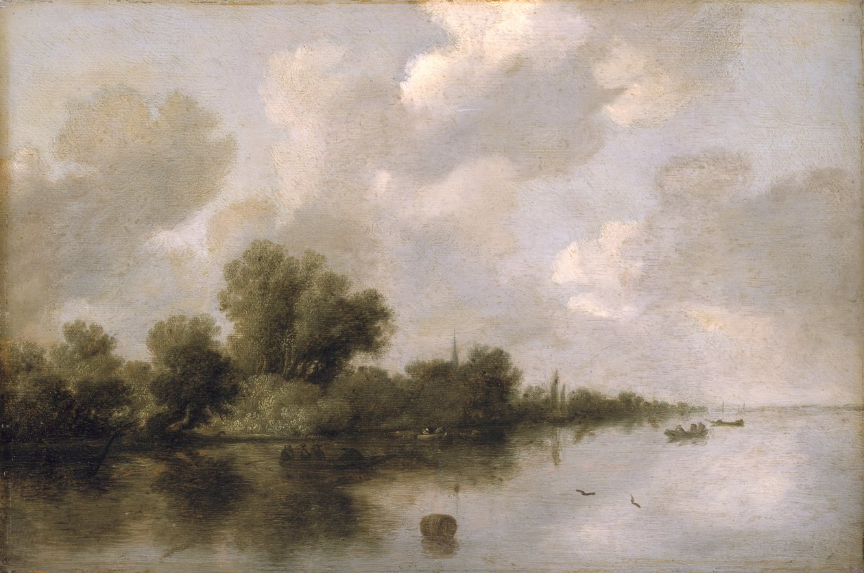 Krajobraz rzeczny, 1632 autorstwa Salomon van Ruisdael or Ruysdael