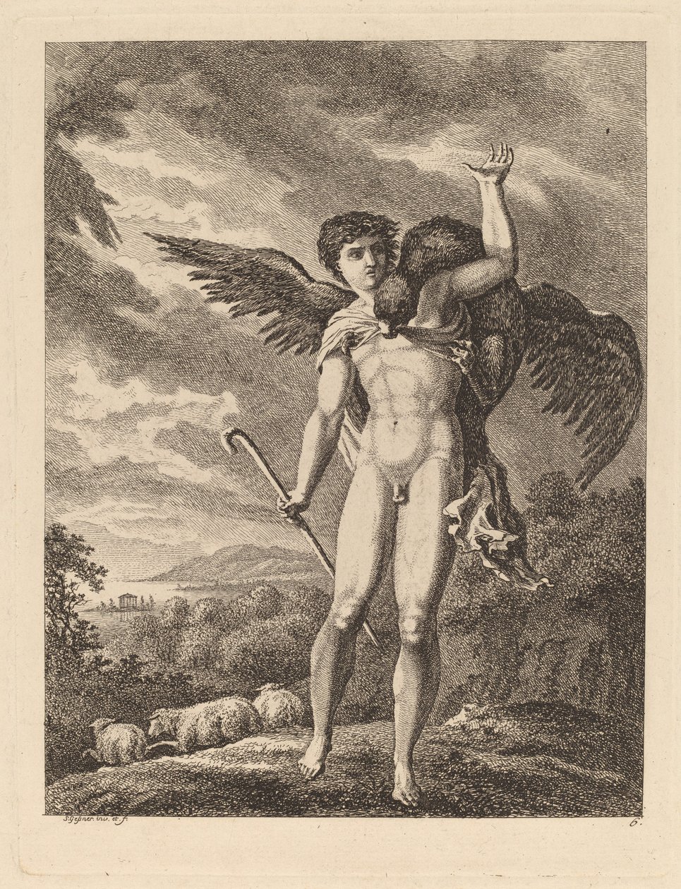 Gwałt Ganimedesa, 176971. autorstwa Salomon Gessner