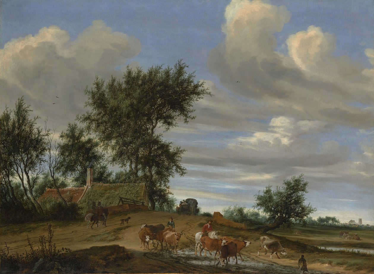 Droga wiejska, 1648. autorstwa Salomon Ruysdael