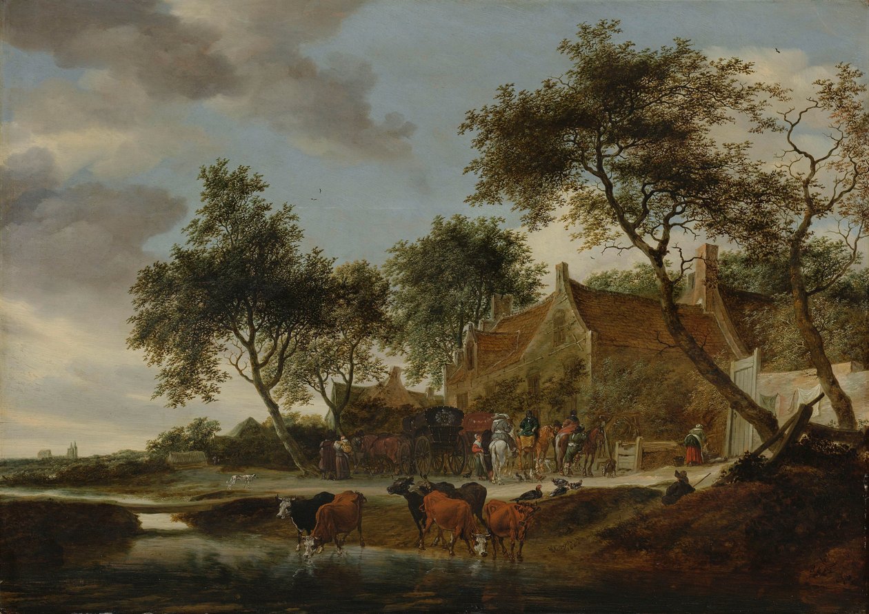 Wodopoj autorstwa Salomon van Ruysdael
