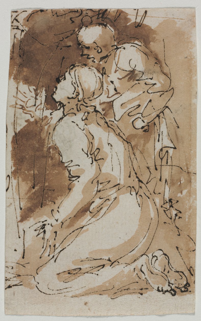 Studia figurowe (rekto) autorstwa Salvator Rosa