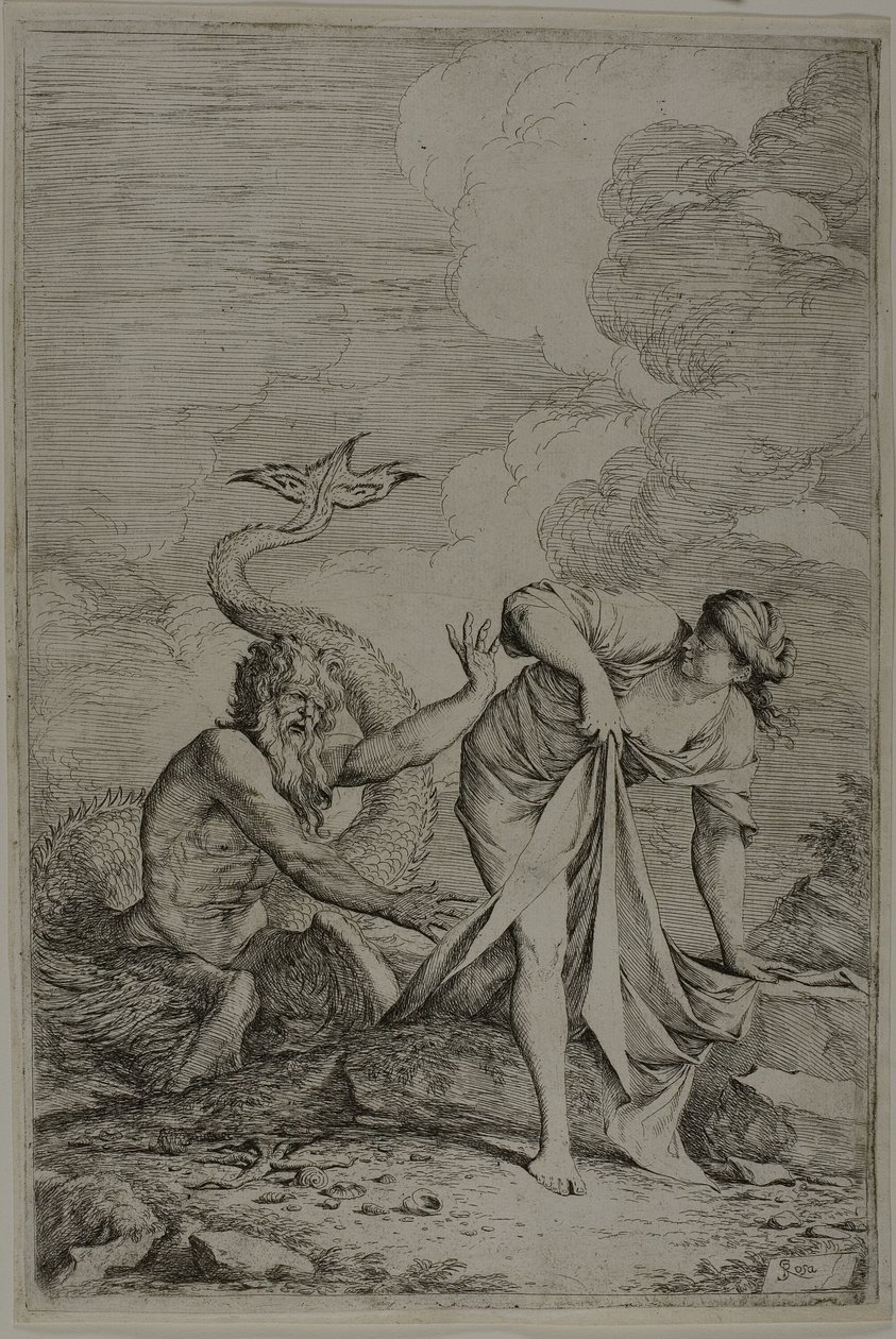 Glaukus i Scylla autorstwa Salvator Rosa