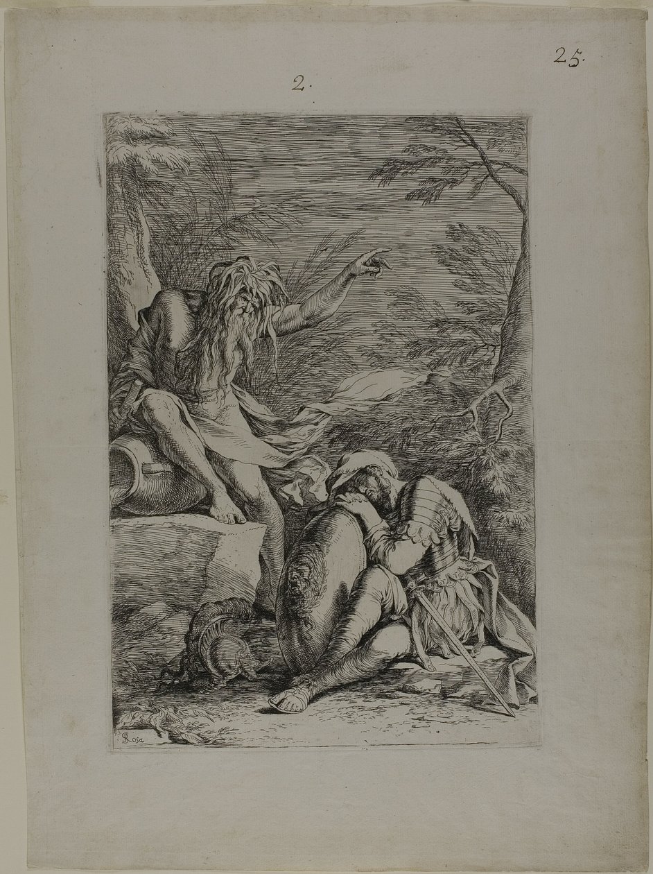 Sen Eneasza autorstwa Salvator Rosa