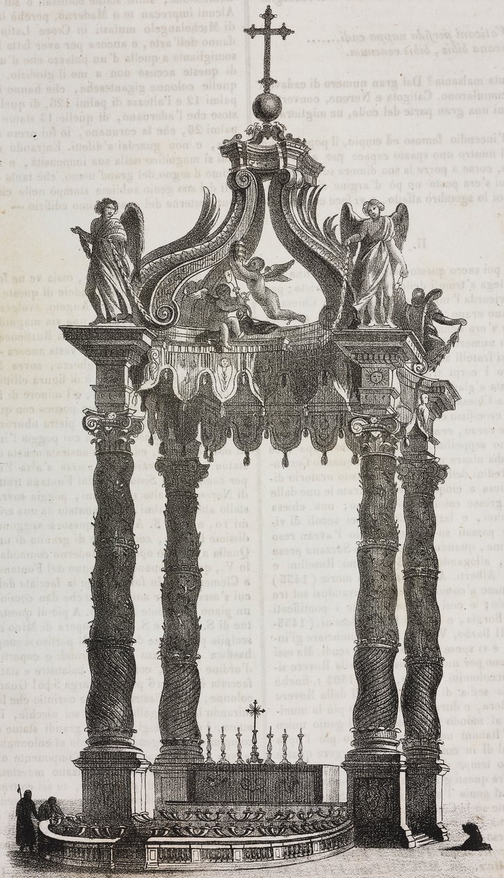 Baldaquino de São Pedro (cibório) polonês autorstwa Salvatore Puglia