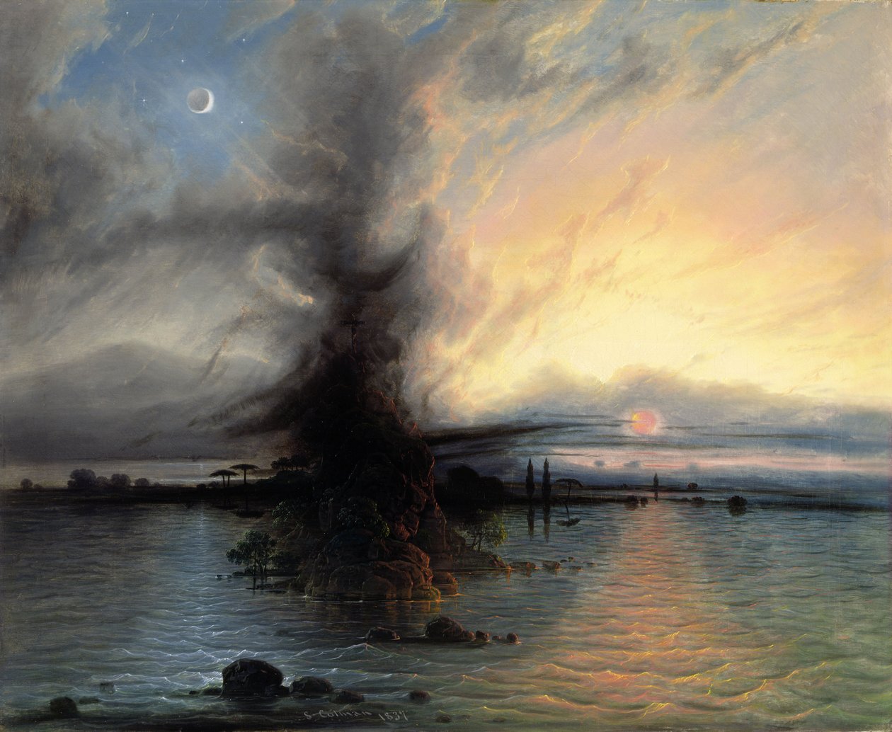 Skała Zbawienia, 1837 autorstwa Samuel Colman