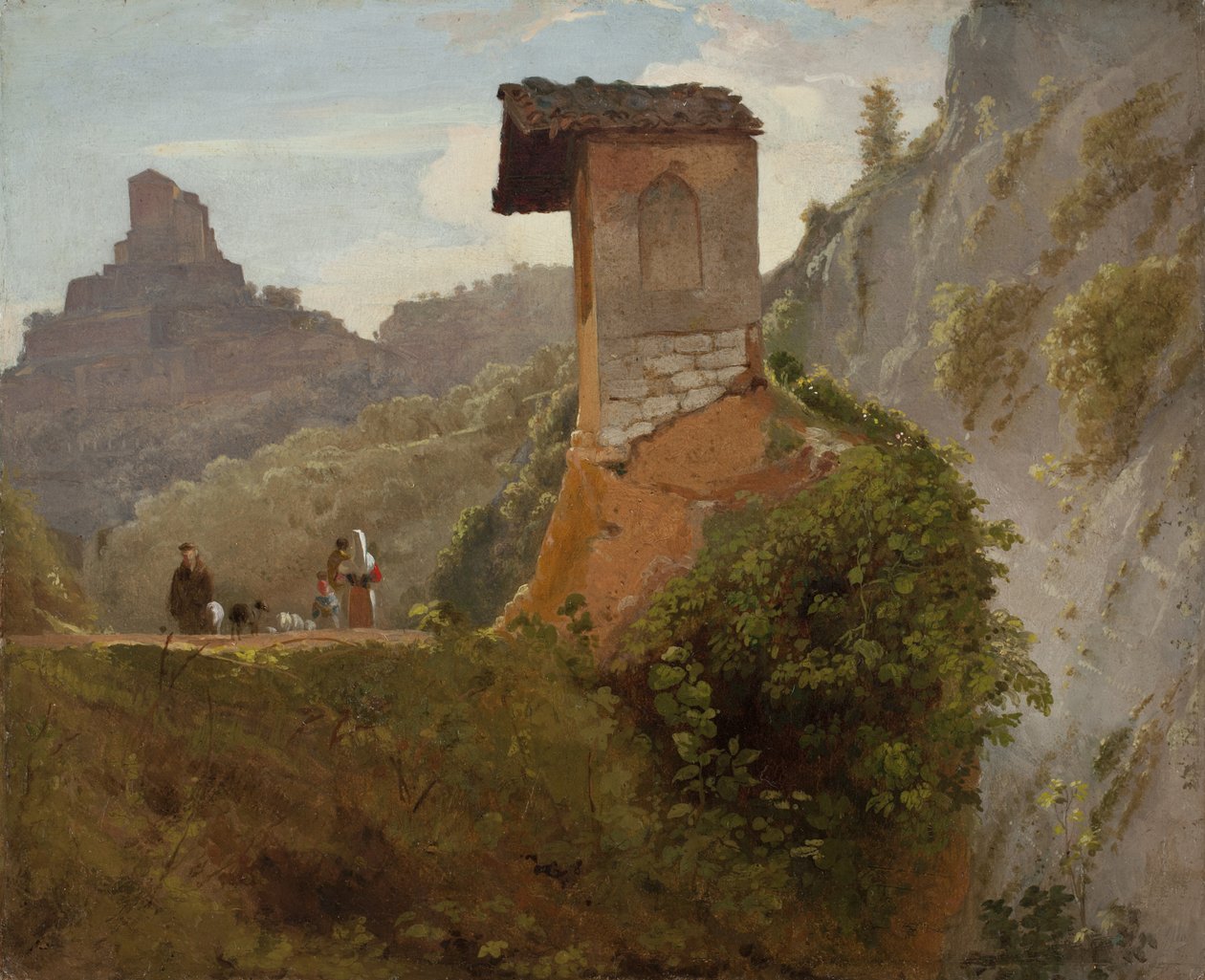 Szkic do kaplicy Dziewicy w Subiaco, 1830 (patrz także 250047) autorstwa Samuel Finley Breese Morse