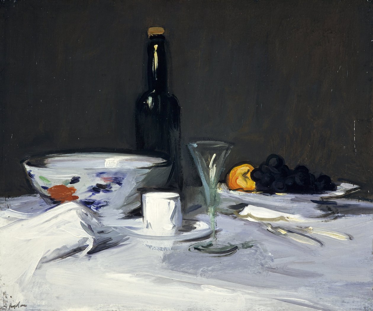 Czarna butelka autorstwa Samuel John Peploe