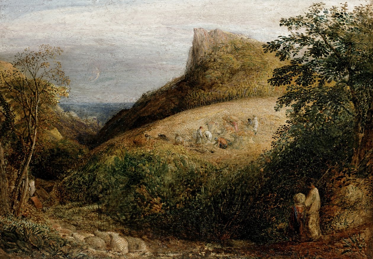 Scena pasterska, XIX w. autorstwa Samuel Palmer