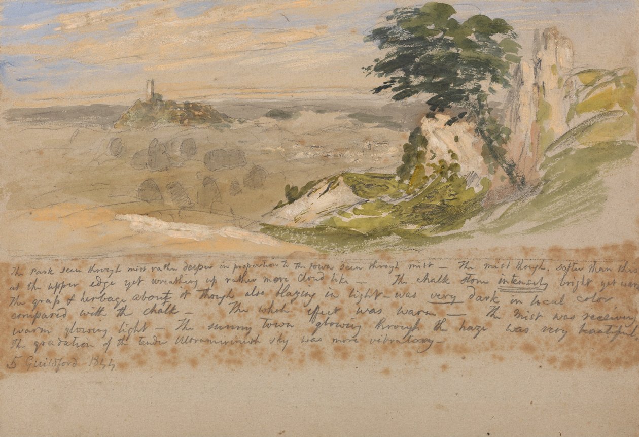 Guildford autorstwa Samuel Palmer