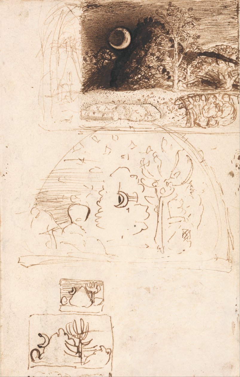 Półksiężyc autorstwa Samuel Palmer