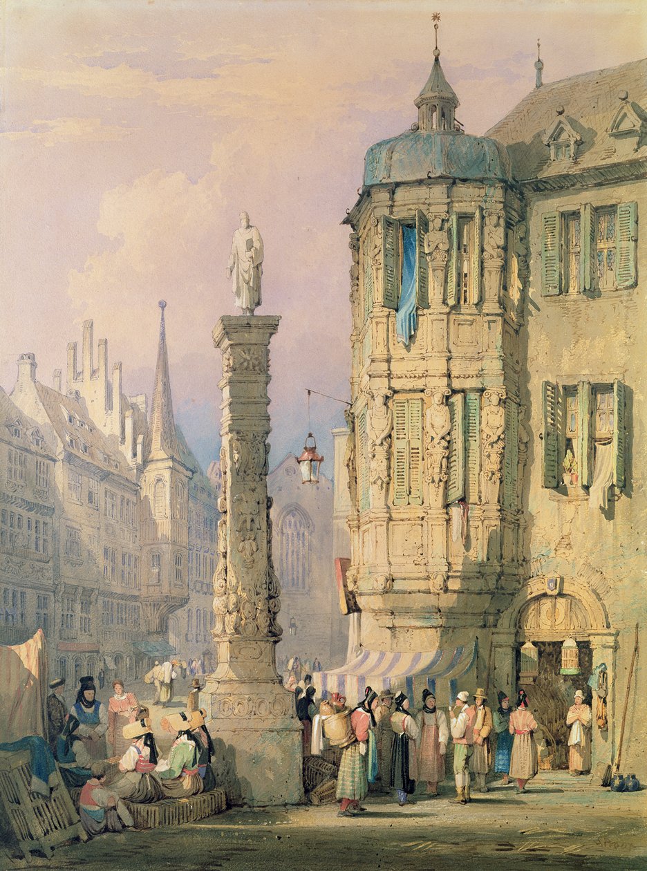 Pałac Biskupi, Würzburg autorstwa Samuel Prout