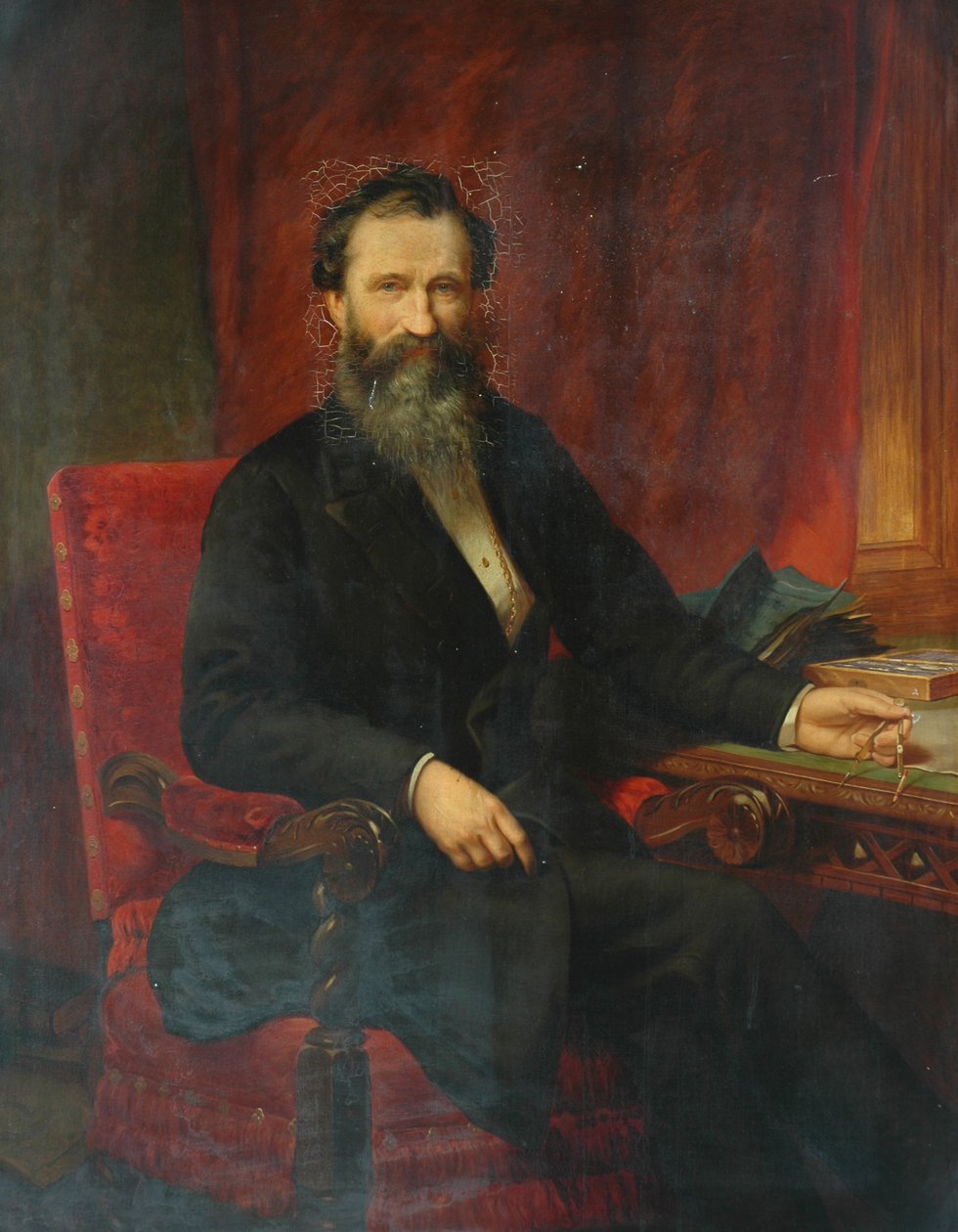 Sir Izaak Holden, 1868 r. autorstwa Samuel Sidley