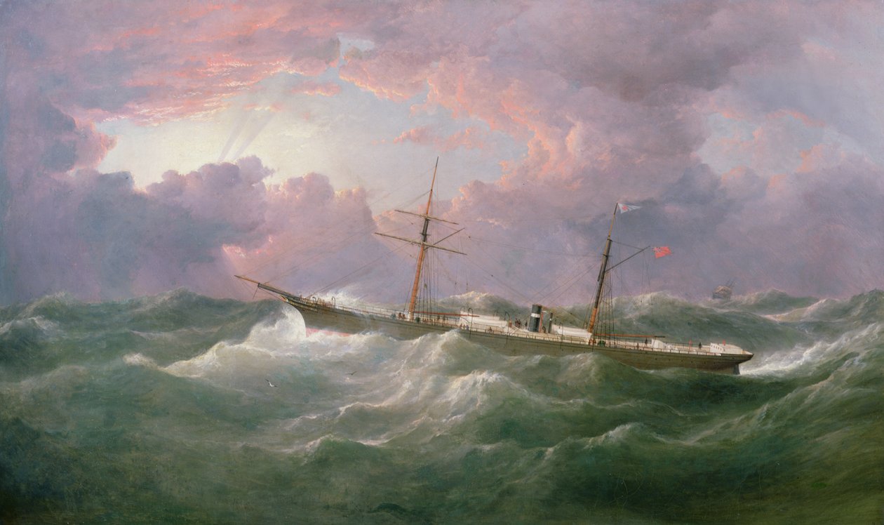 Portret "Isis", statku parowego i żaglowego autorstwa Samuel Walters