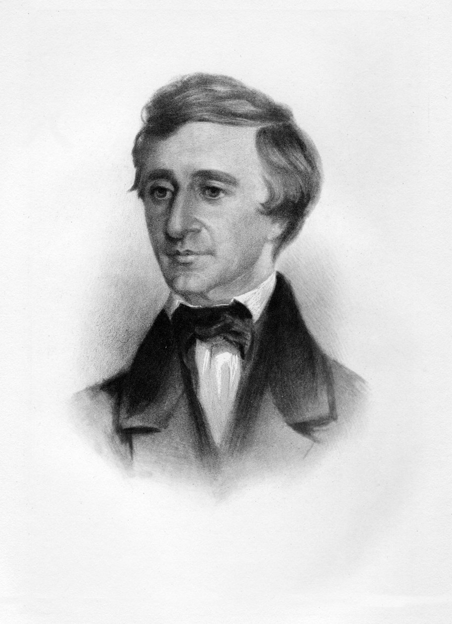 Henry David Thoreau, wyd. C. 1854 autorstwa Samuel Worcester Rowse