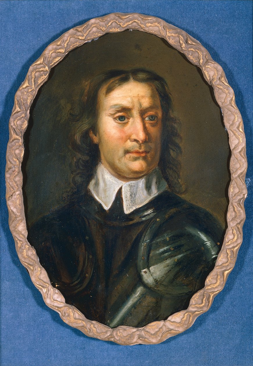 Oliver Cromwell, ok. 1670-90 (olej na pokładzie) autorstwa Samuel (after) Cooper
