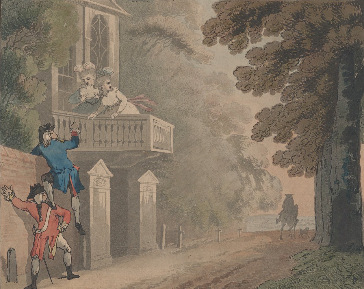 Sztuka skalowania, 1792. autorstwa Samuel Alken