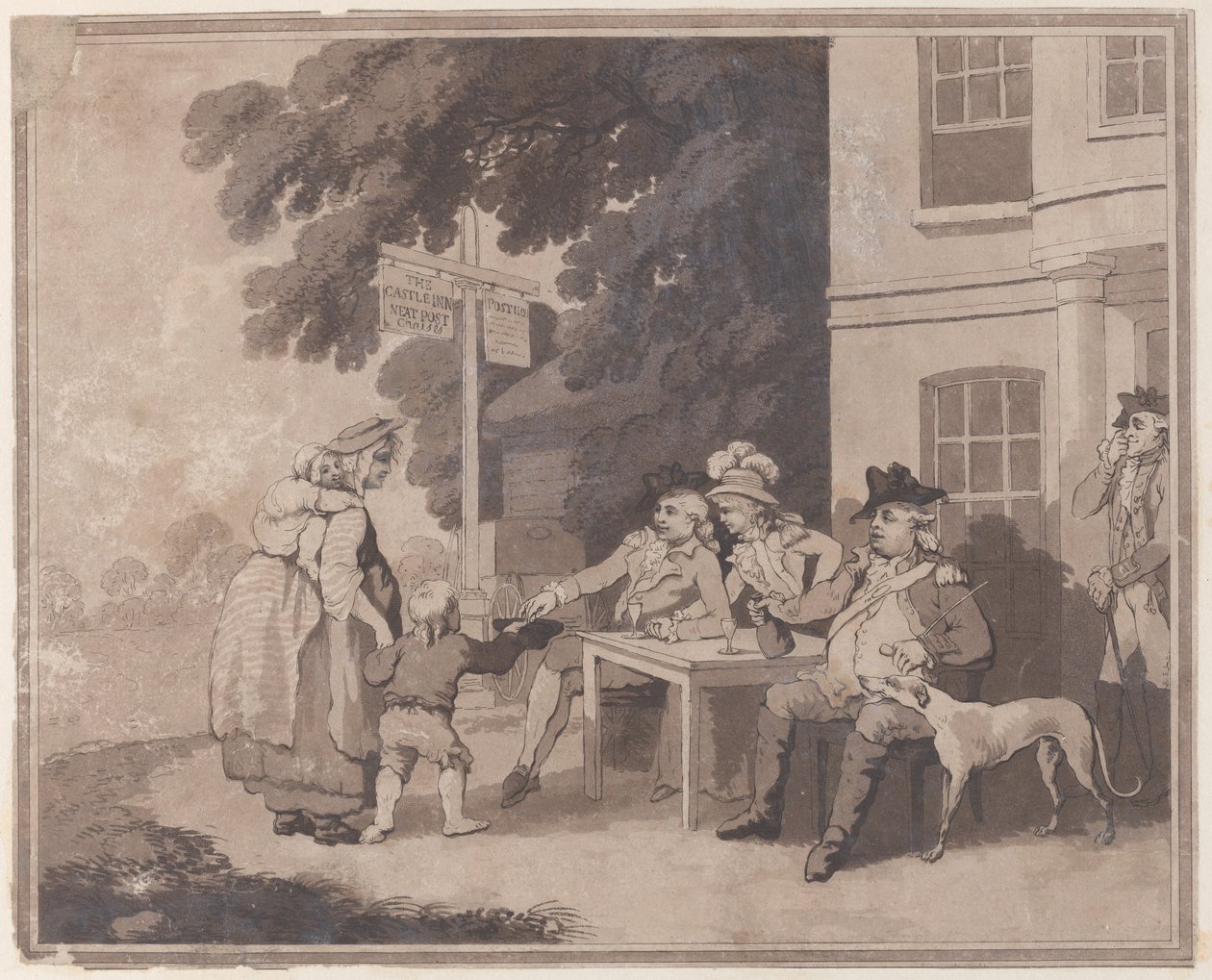 Dobroczynność, 25 listopada 1792. autorstwa Samuel Alken