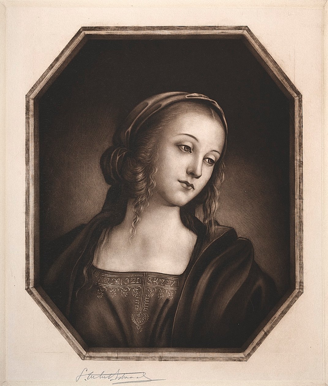 Madonna, XIX-XX w. autorstwa Samuel Arlent Edwards
