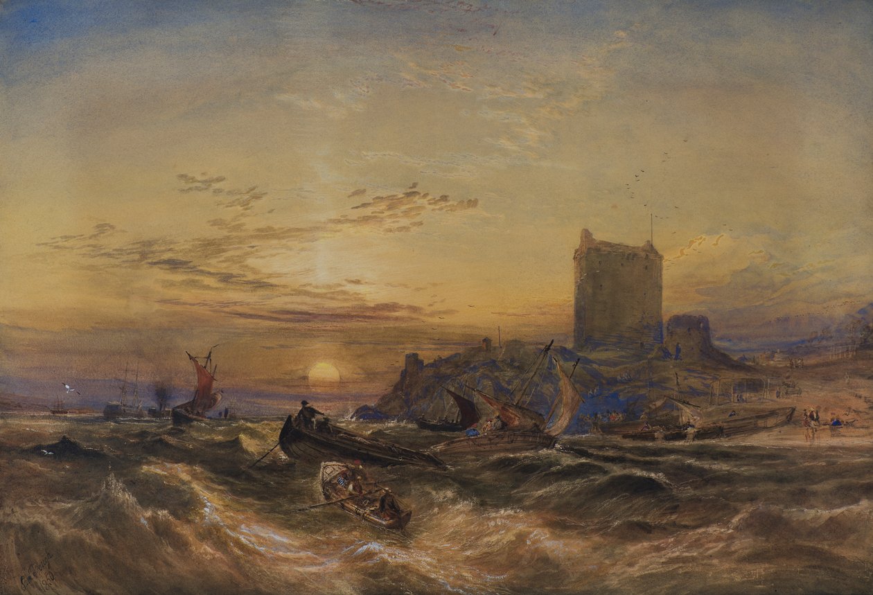 Zamek w Broughy autorstwa Samuel Bough